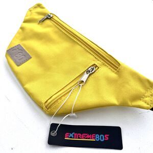 Tipsy Elves Extreme 80s Yellow Travel Fanny Pack NWT
